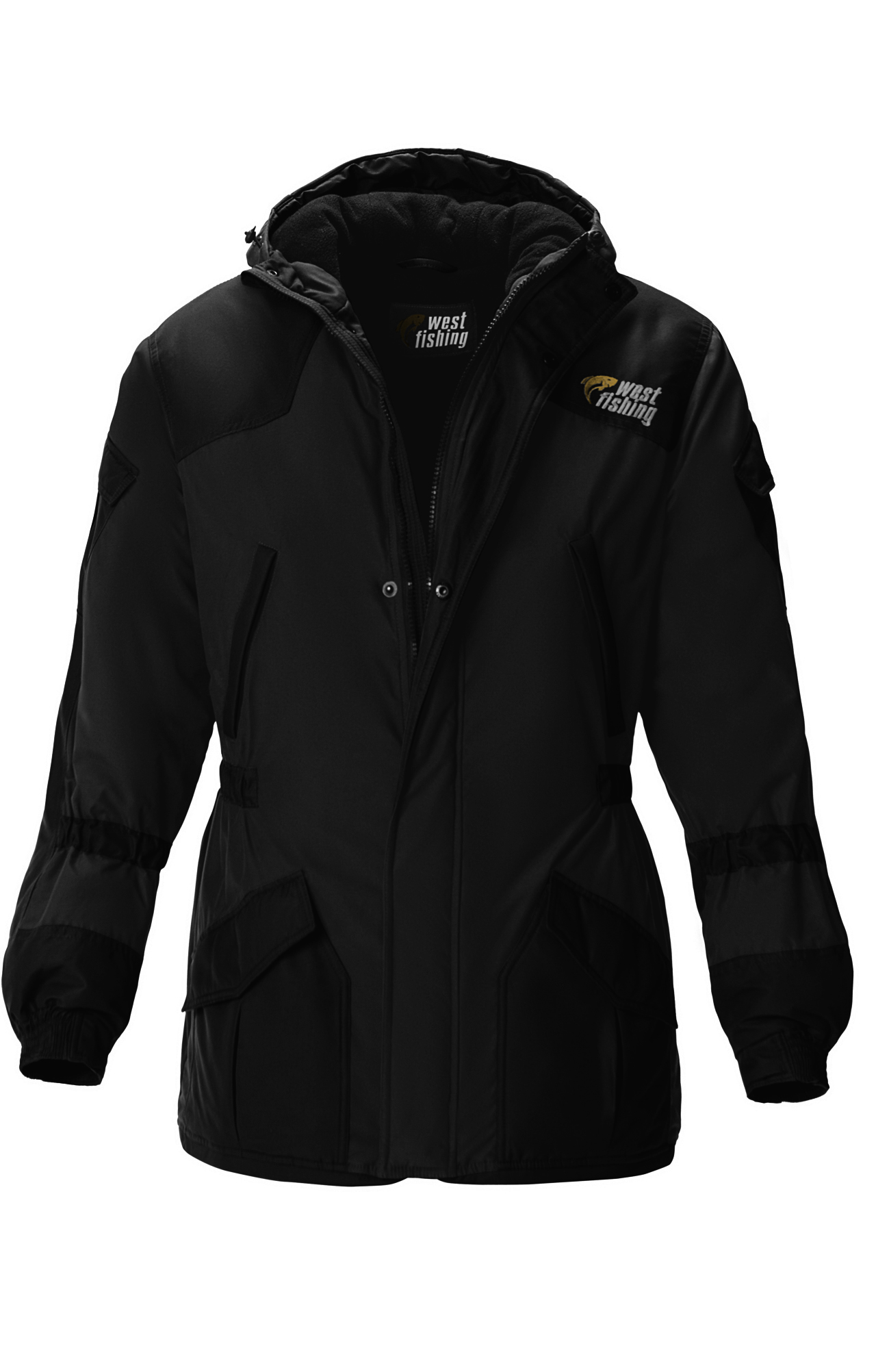 5039451 Костюм  утепленный черный West Fishing  Зимняя спецодежда Santreyd  - Вид №3