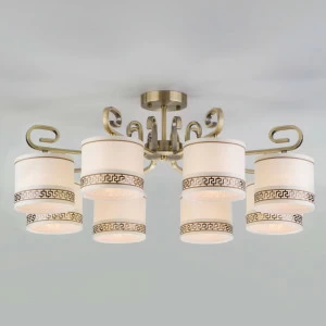 Подвесная люстра Eurosvet 60086/8 античная бронза EUROSVET ДИЗАЙНЕРСКИЕ, FRANGIA 00-3888663 Белый