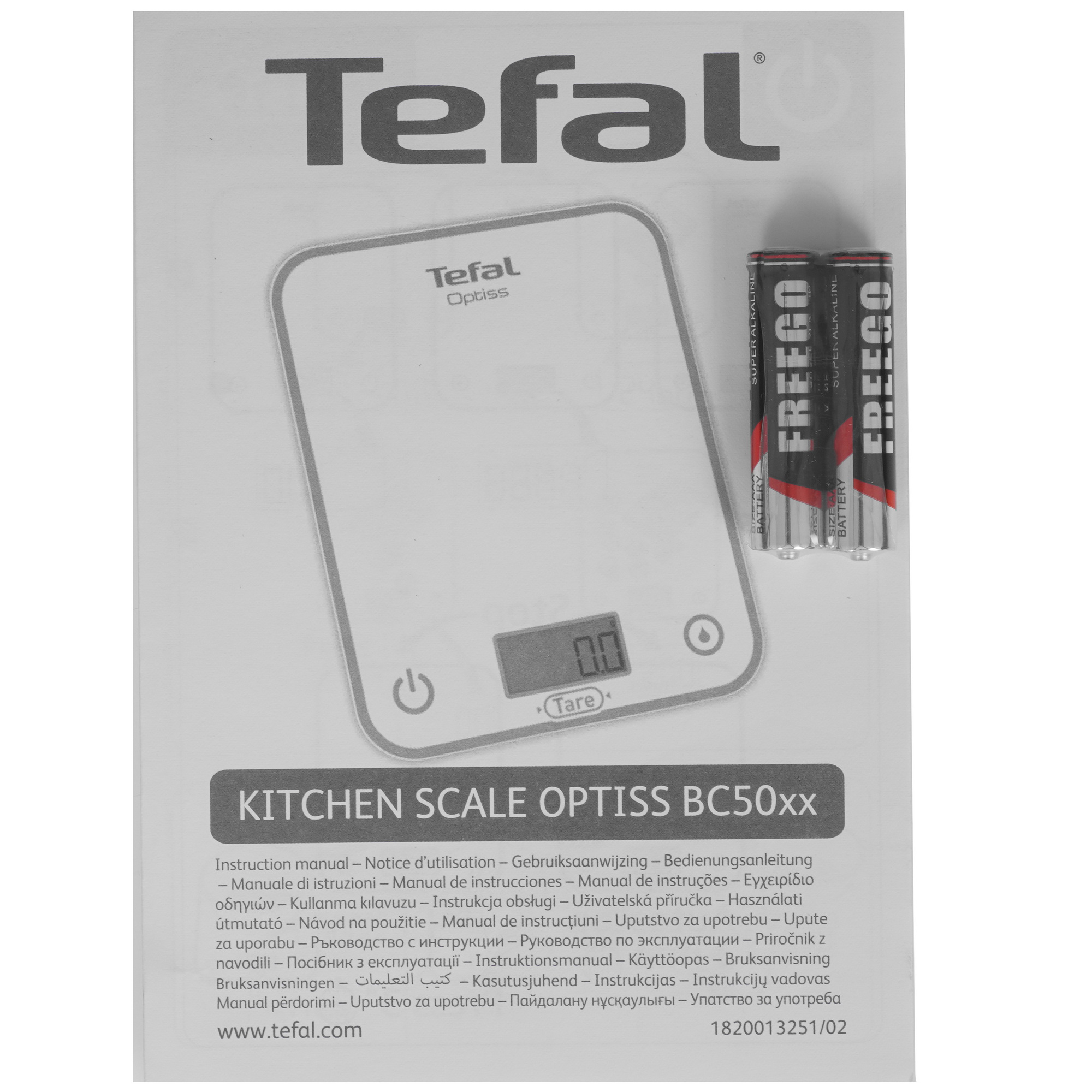 9259160 Кухонные весы Tefal Optiss BC50U4V0 серый STDN-0019368 - Вид №4