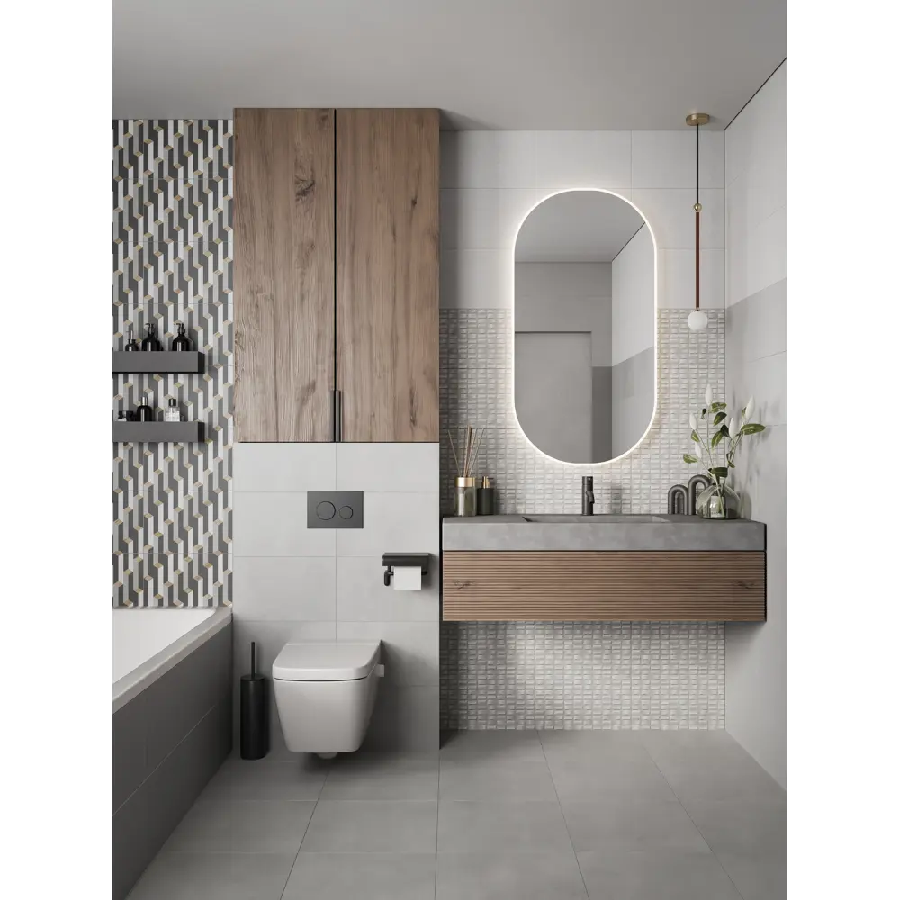 Керамогранит Урбан 40x40 см 1.76 м² цвет серый 89416694 STLM-2170124 Gracia Ceramica - Вид №3