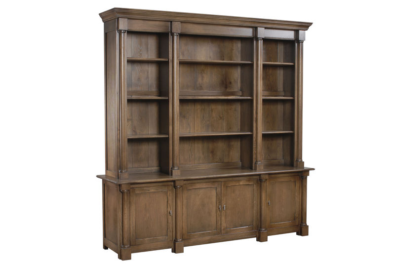 HB410 Книжный шкаф с колоннами ijlbrown  - Вид №1