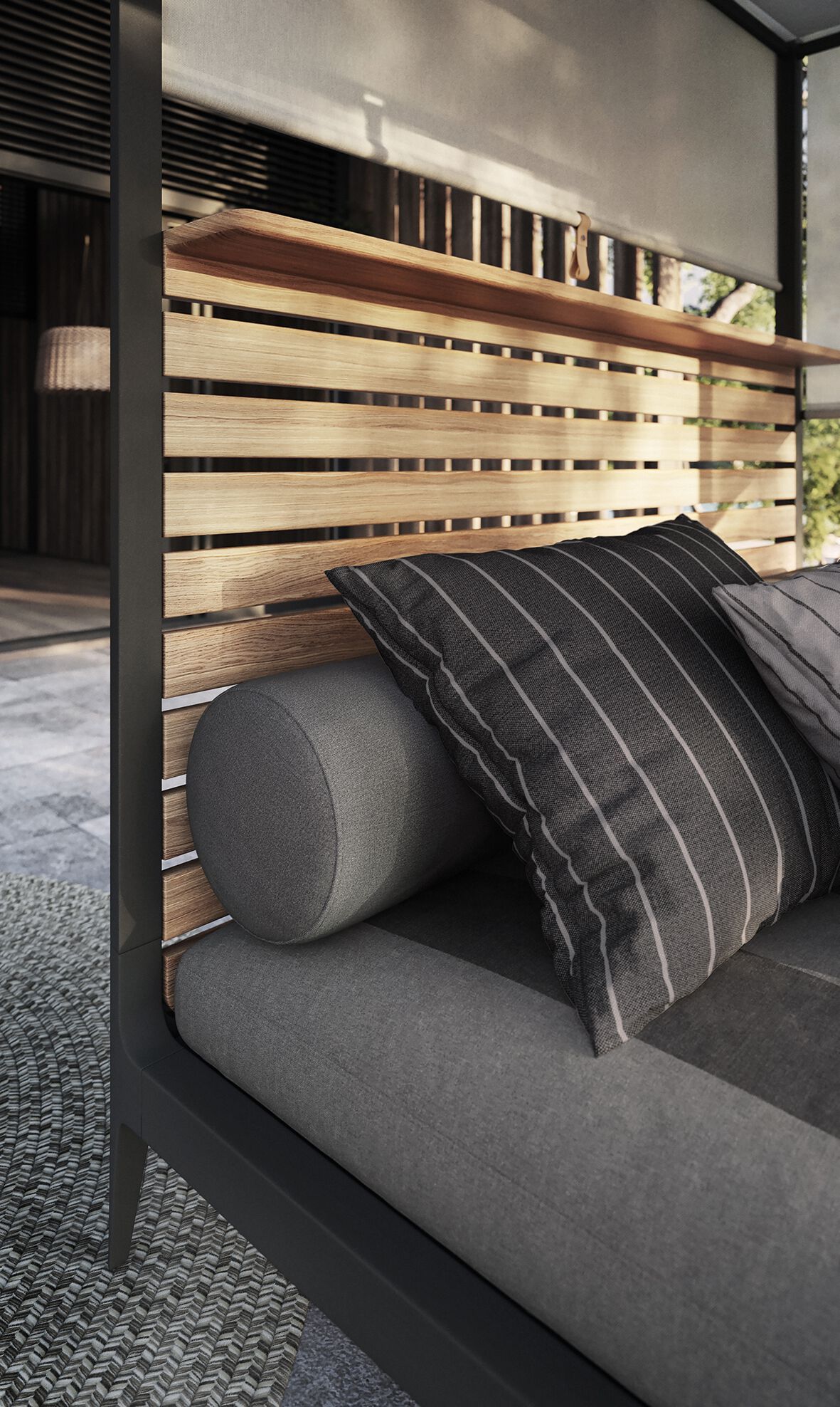 Алюминиевая Садовая кровать и ткань с балдахином Gloster сетка ARCH-00075961 - Вид №7