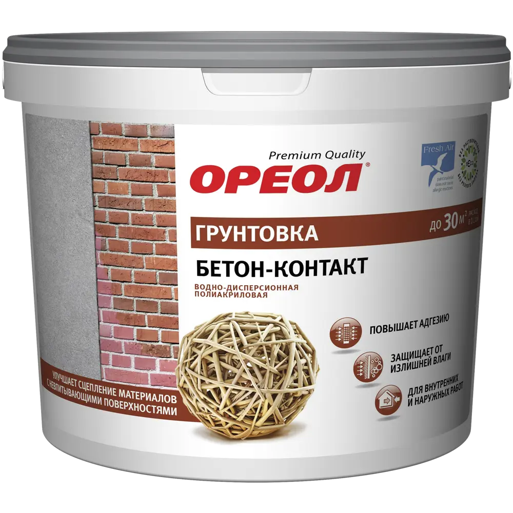 Грунтовка Ореол Бетон-контакт 6 кг STLM-2161229