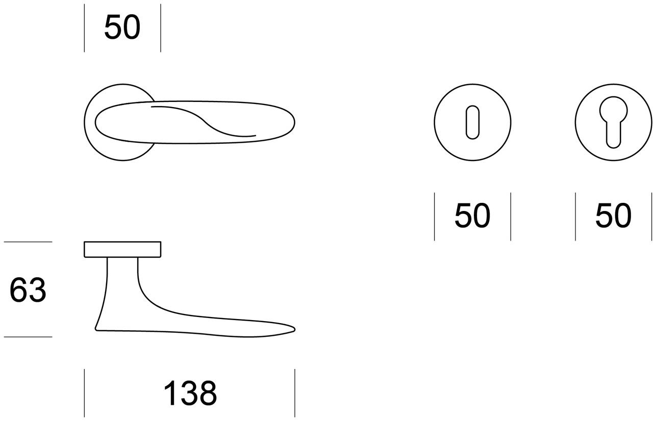 Ento Латунная ручка Life 6160 - Вид №3