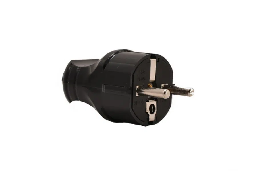 ACCESSORIES Вилка 1ф 6А без заземления с красным белый LEZARD 715-0101-601