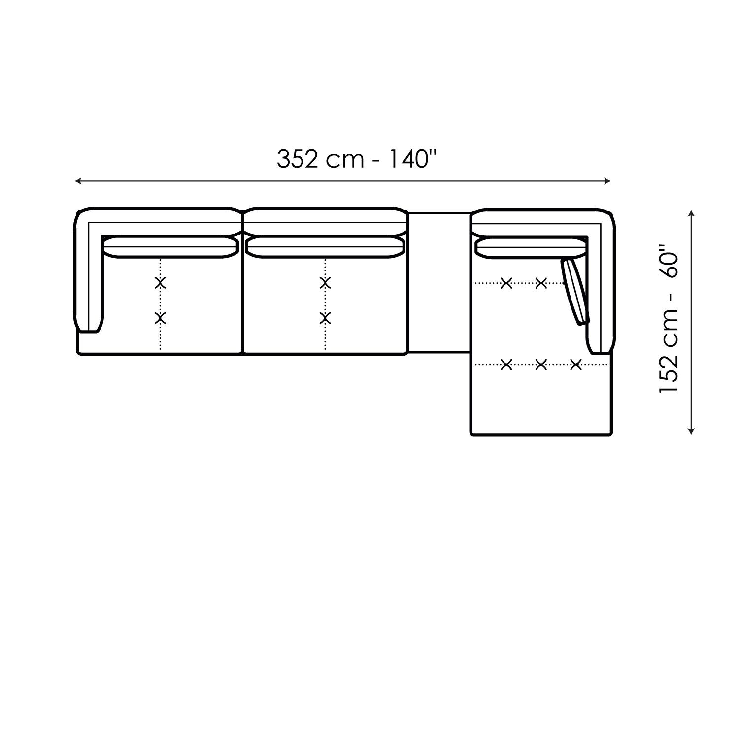 Ткань диван BONALDO ALIANTE ARCH-00100553 - Вид №9