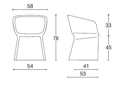 Полиэтиленовое садовое кресло с подлокотниками Diemme ARCH-00074948 - Вид №5