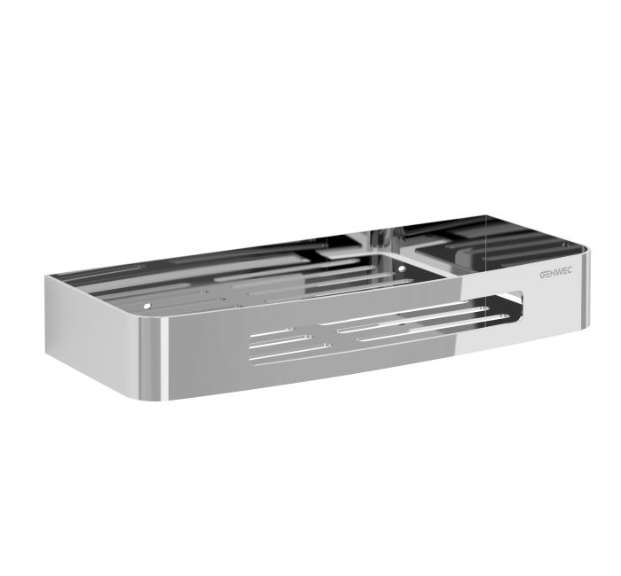 GW05 53 04 02 Genwec Прямоугольная глянцевая мыльница из нержавеющей стали 304 