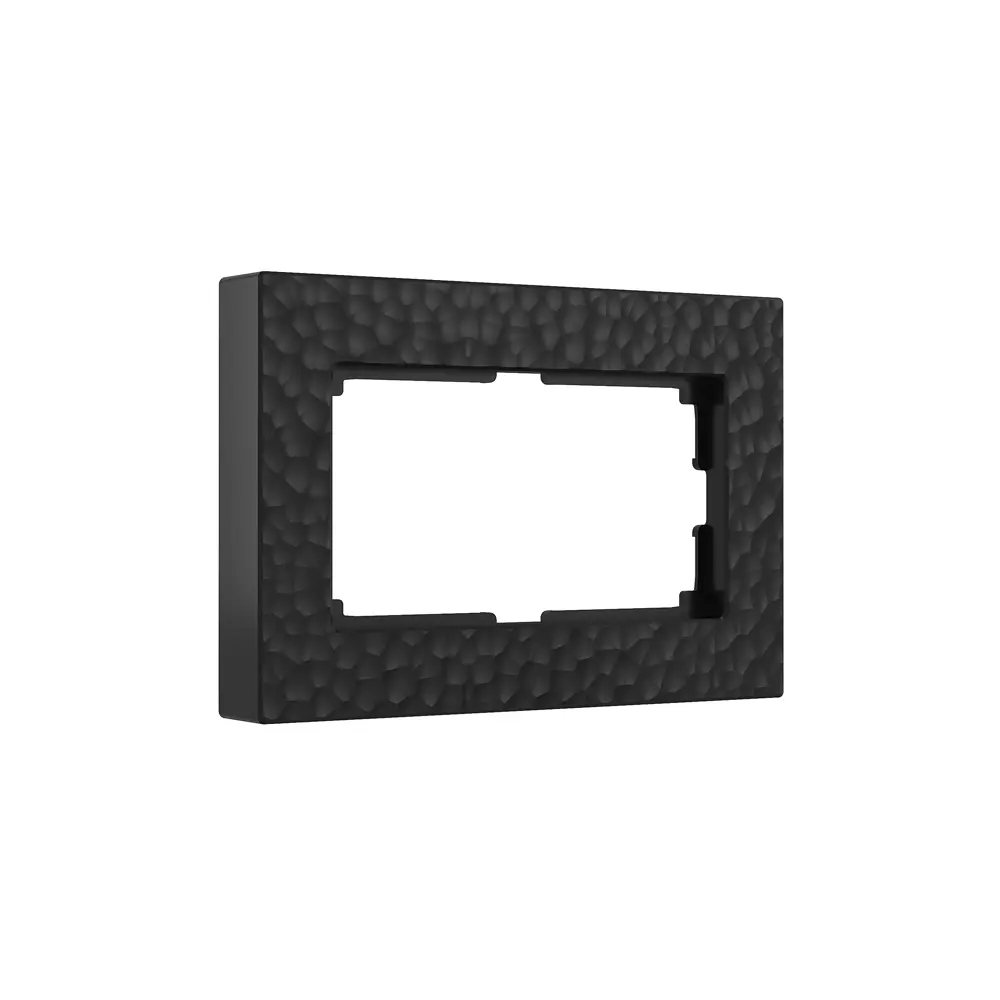 Рамка для розеток и выключателей Werkel Hammer W0082408 2 поста цвет черный STLM-2071894 - Вид №1