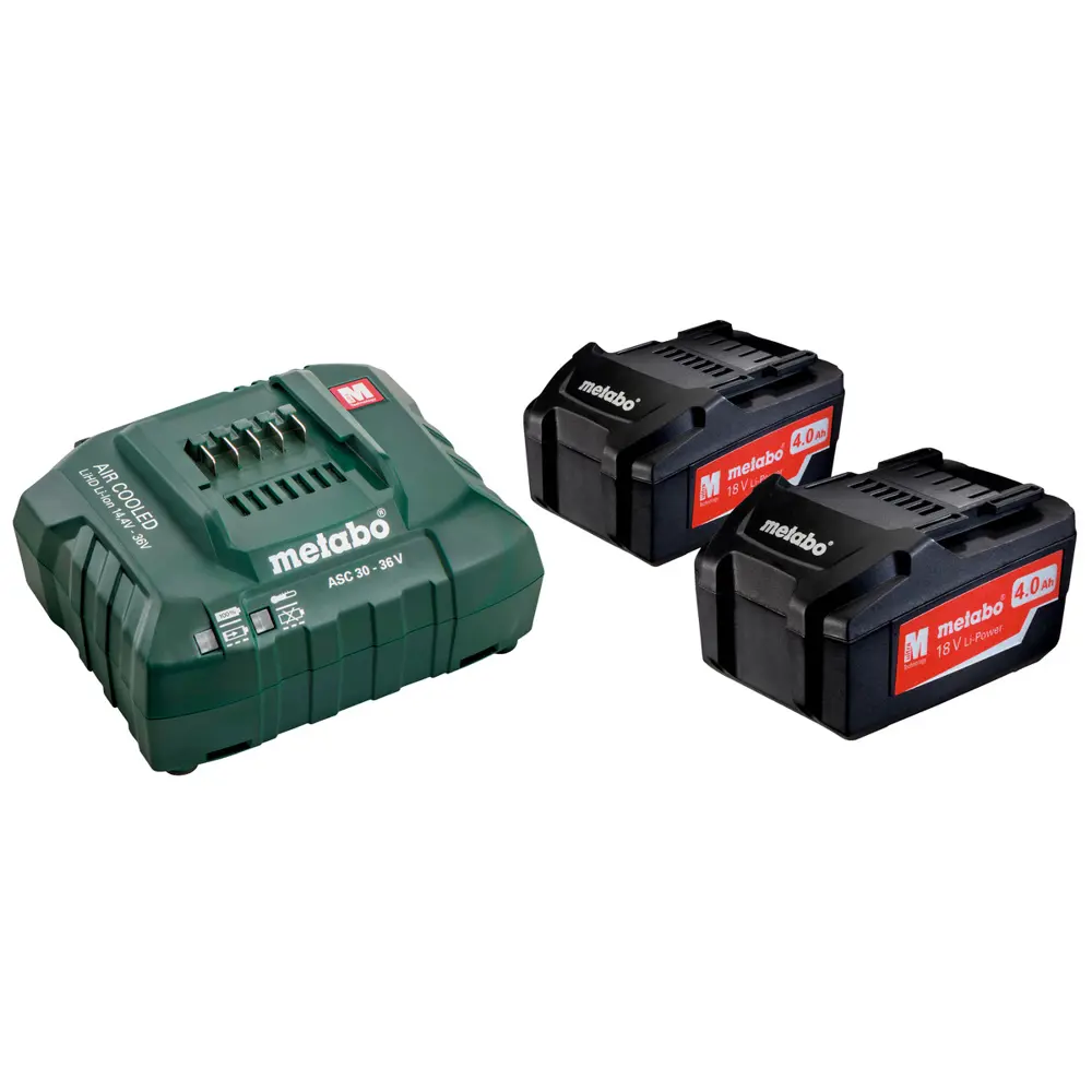 Аккумулятор Metabo с зарядным устройством 4 Ач Li-ion 18 В, для аккумуляторного инструмента Santreyd STLM-2091193