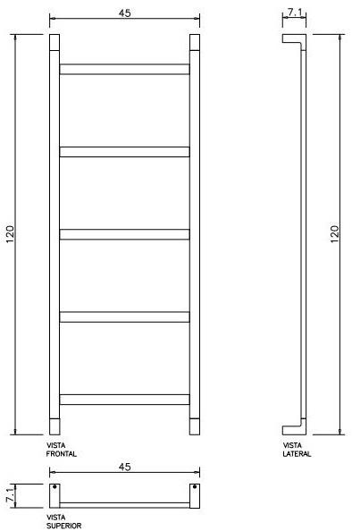 Vallvé Вешалка для полотенец из металла Escada 0691771 - Вид №2