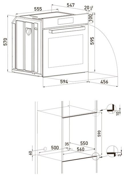 Grundig Многофункциональная встраиваемая духовка класса а  7757782954  - Вид №1
