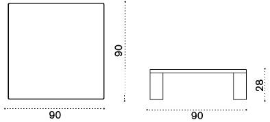 Ethimo Низкий садовый стол из тика Esedra Estqbawd0 - Вид №5