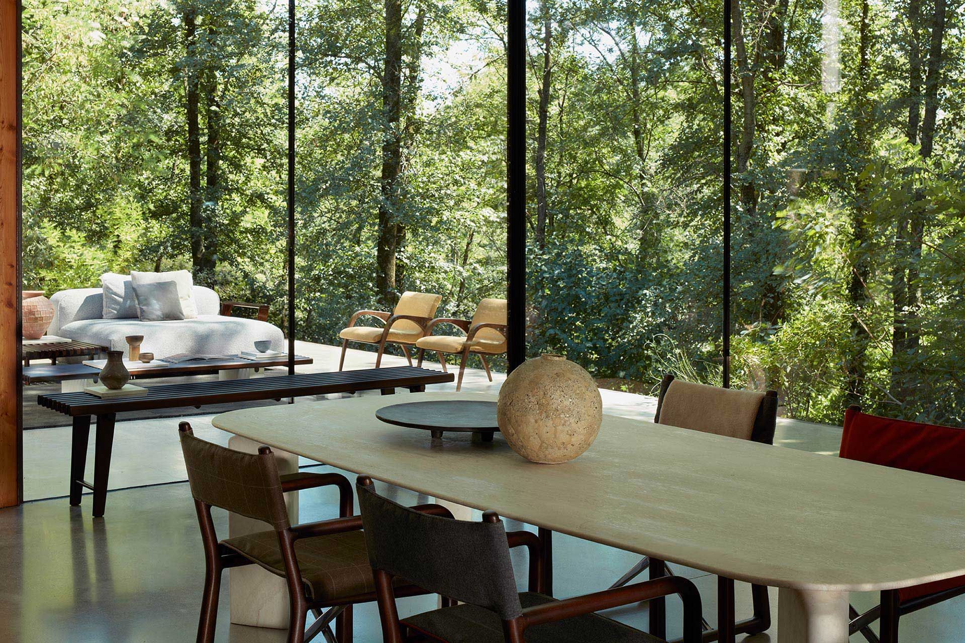 Травертин прямоугольный садовый стол Exteta 10th ARCH-00046705 - Вид №4