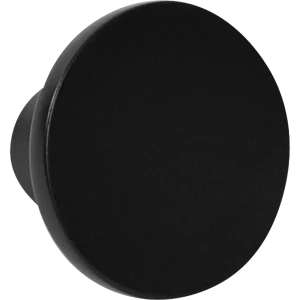 Мебельная ручка-кнопка KONSENSA Аян 28 мм матовая черная
