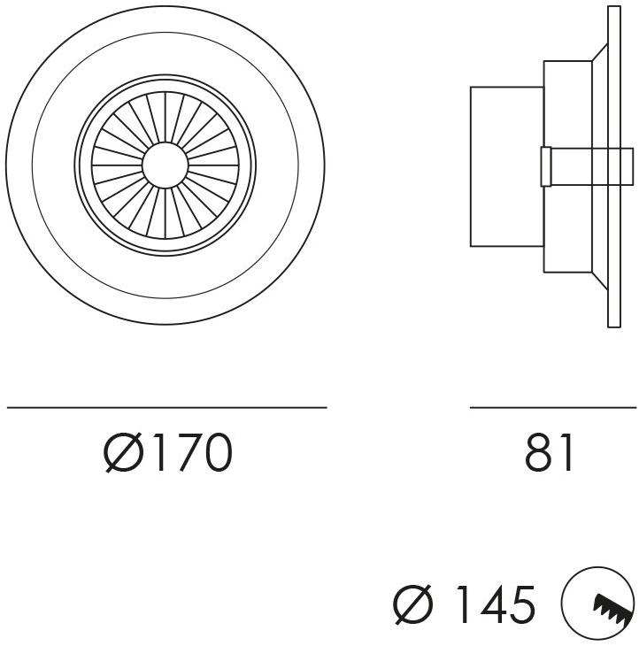 NEXO LUCE Регулируемый настенный светодиодный светильник из металла Inlux recessed 5408 - Вид №1