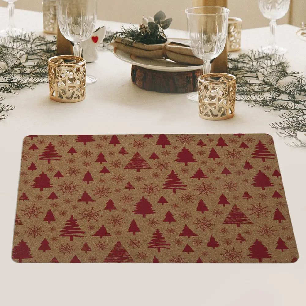Салфетка 30x40 см Зима пробка красная 84547167 STLM-2116775 REMILING HOUSEHOLD  - Вид №3