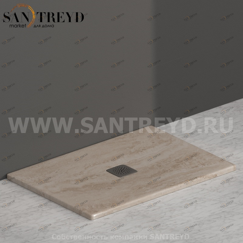 DT101TR Душевой поддон 100x70 керамический Globo Ceramica Globo DOCCIATRE