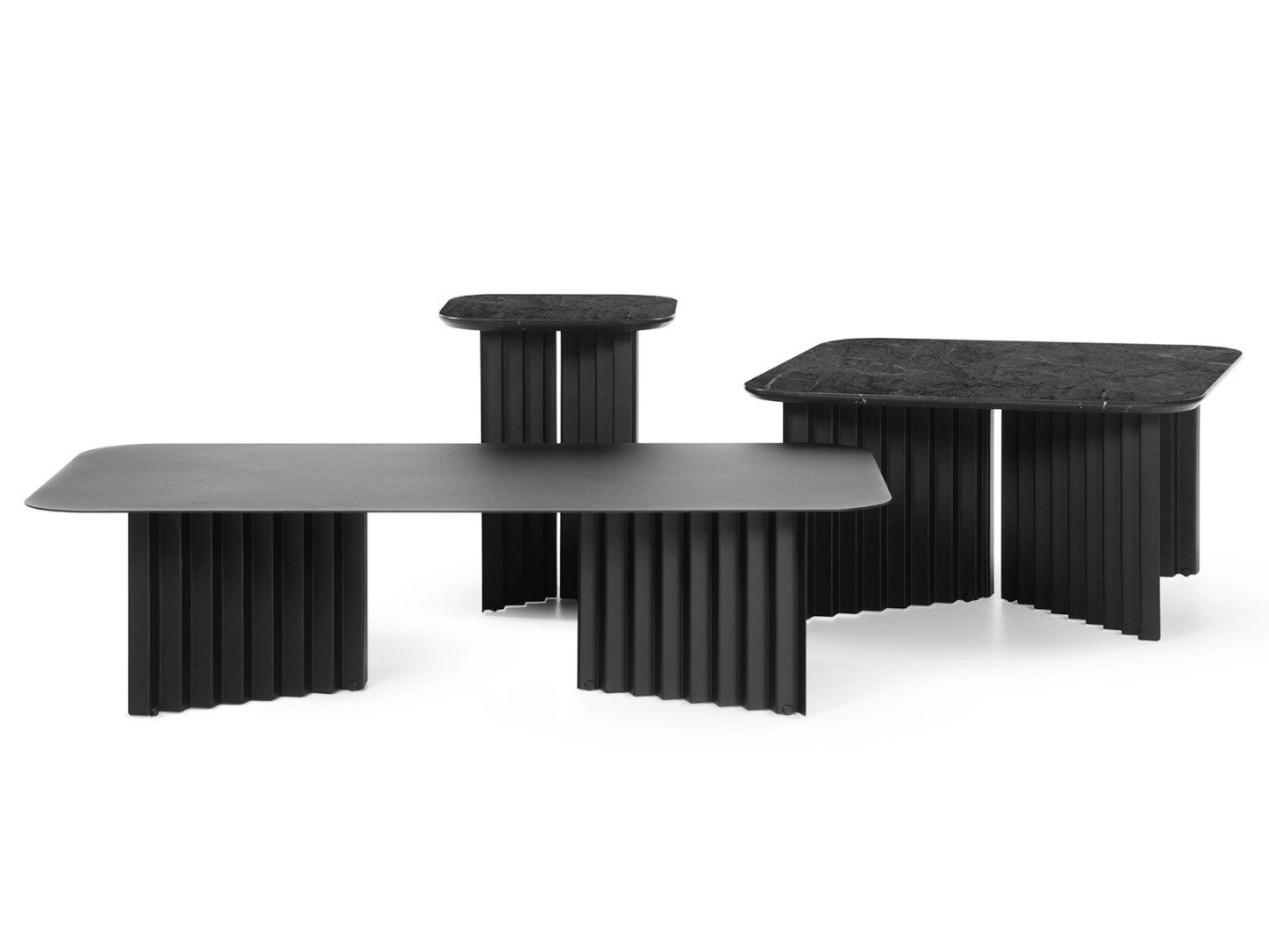 Квадратный мраморный журнальный столик и стальная основа RS Barcelona Plec ARCH-00106220 - Вид №4