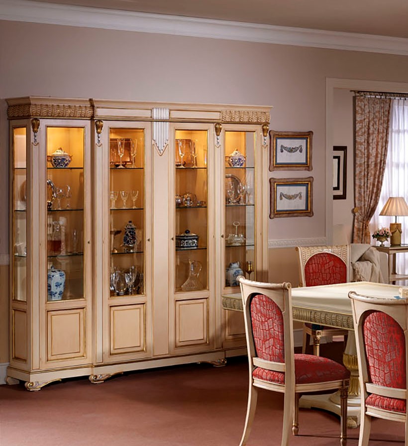 106704 Буфет 4-дверный DaVinci 10023 бежевый Llass DA VINCI Santreyd