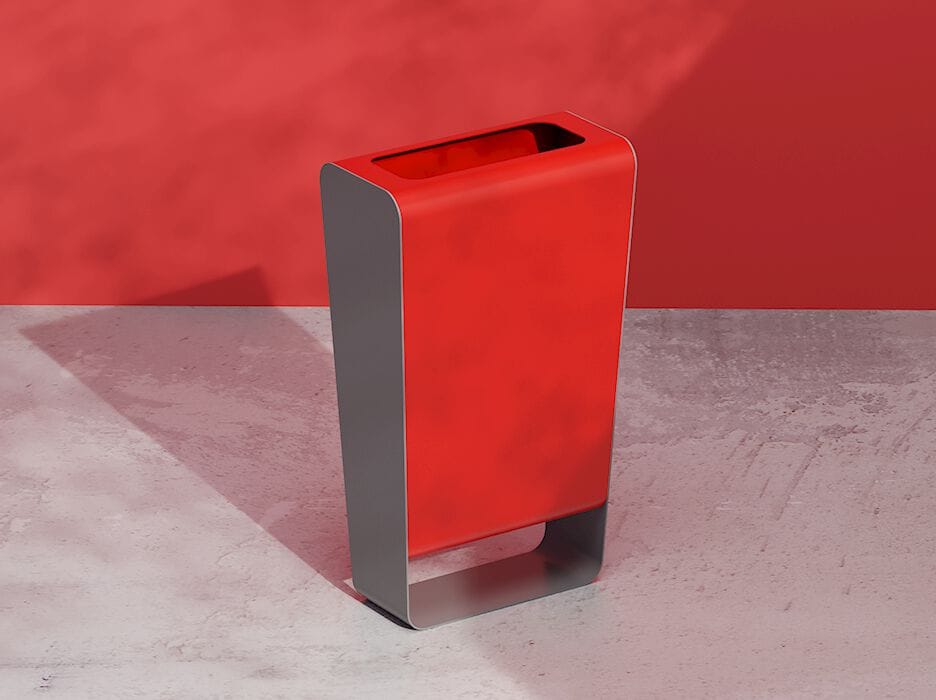 Корзина для мусора из оцинкованной стали DIMCAR MISS THIN ARCH-00112698 - Вид №1