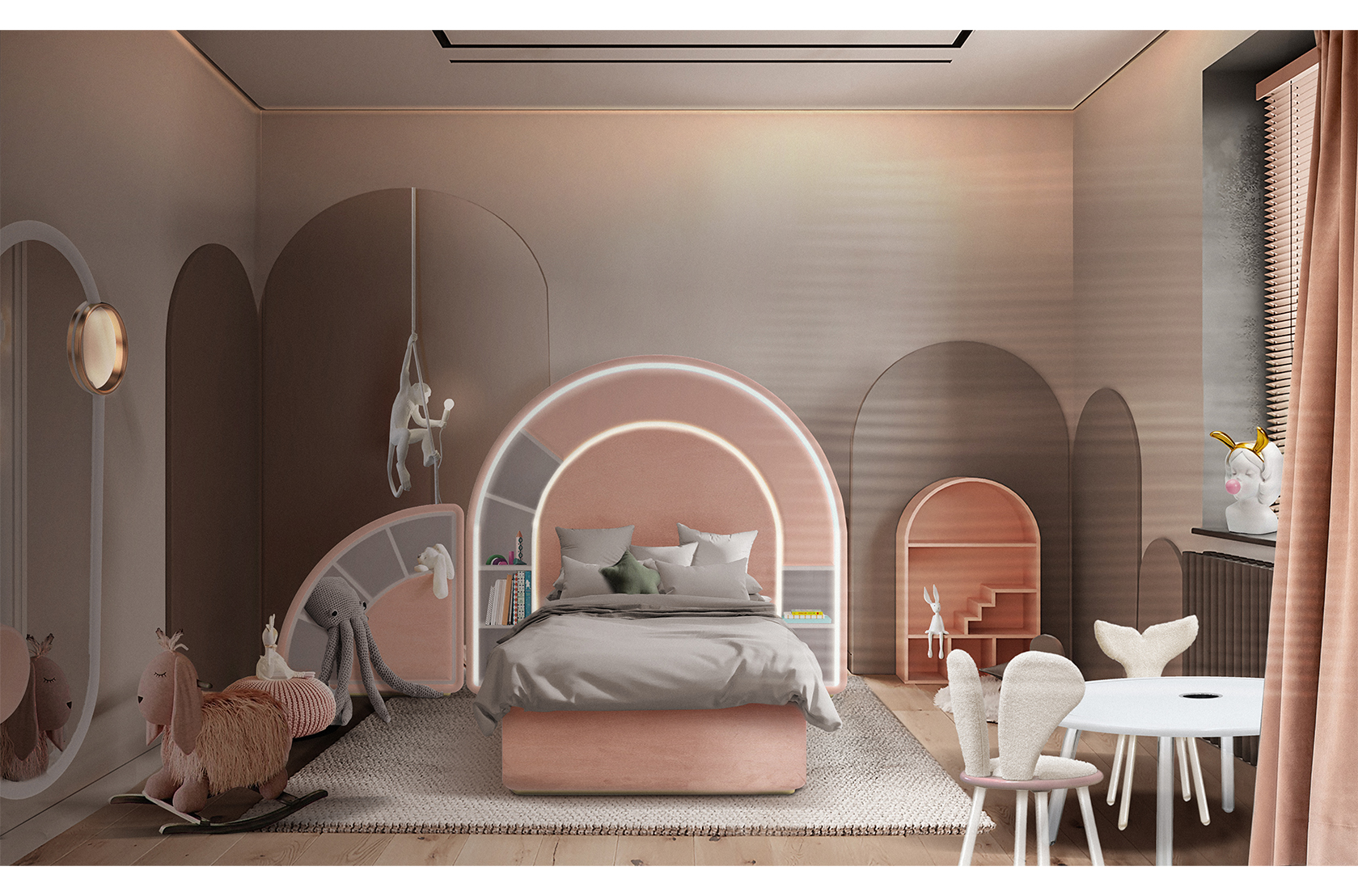 CIST276 Детская односпальная кровать Жевательная резинка Circu  - Вид №3