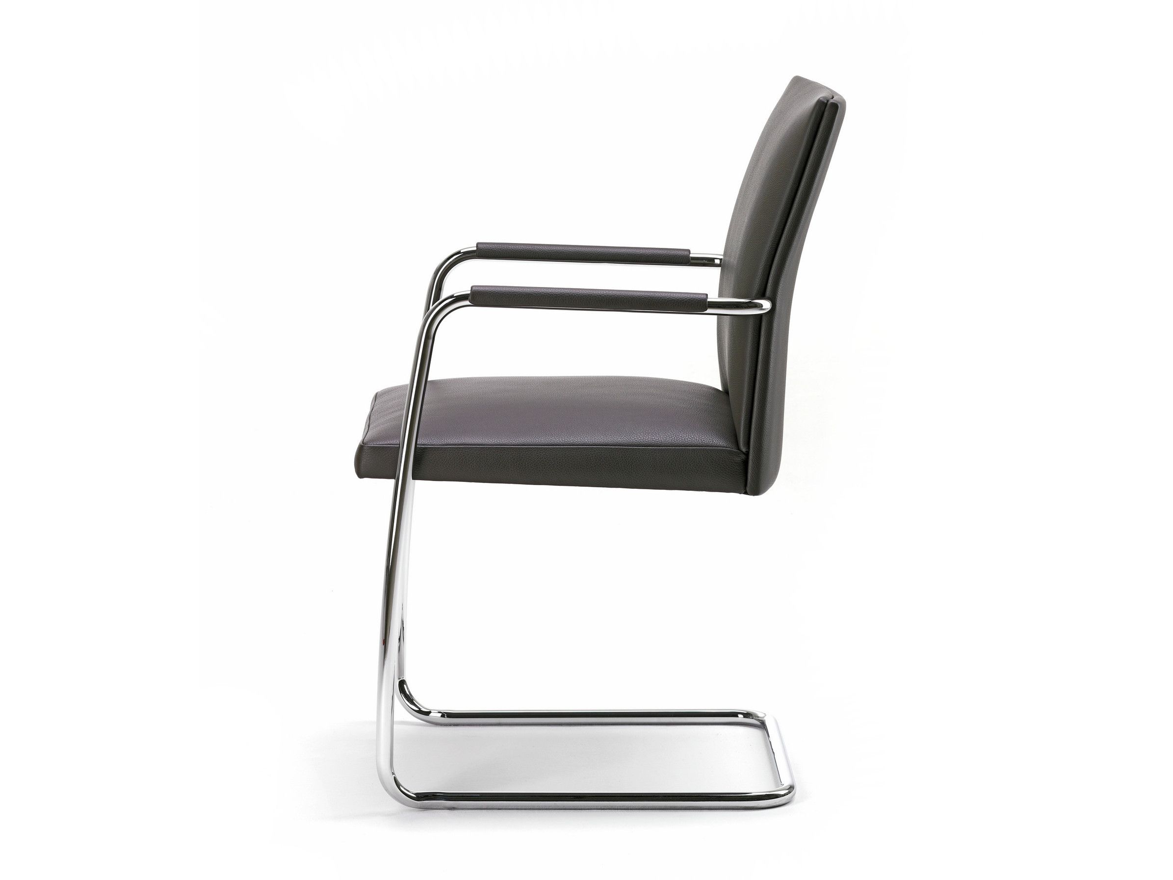 Кожаный консольный штабелируемый стул с подлокотниками Spiegels .pilot S ARCH-00084253 - Вид №2