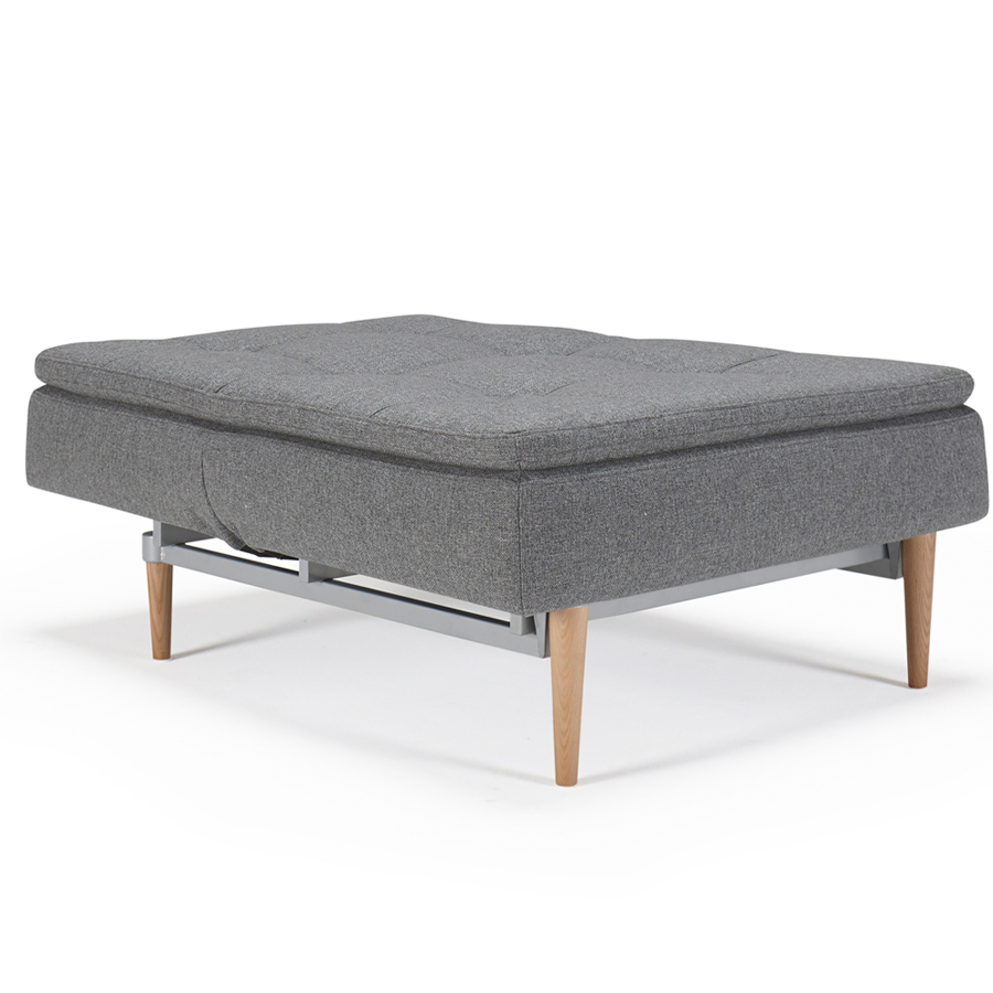 Кресло раскладное Dublexo с ножками из светлого дуба, тёмно-серое Innovation Living 741051563LG721 - Вид №2