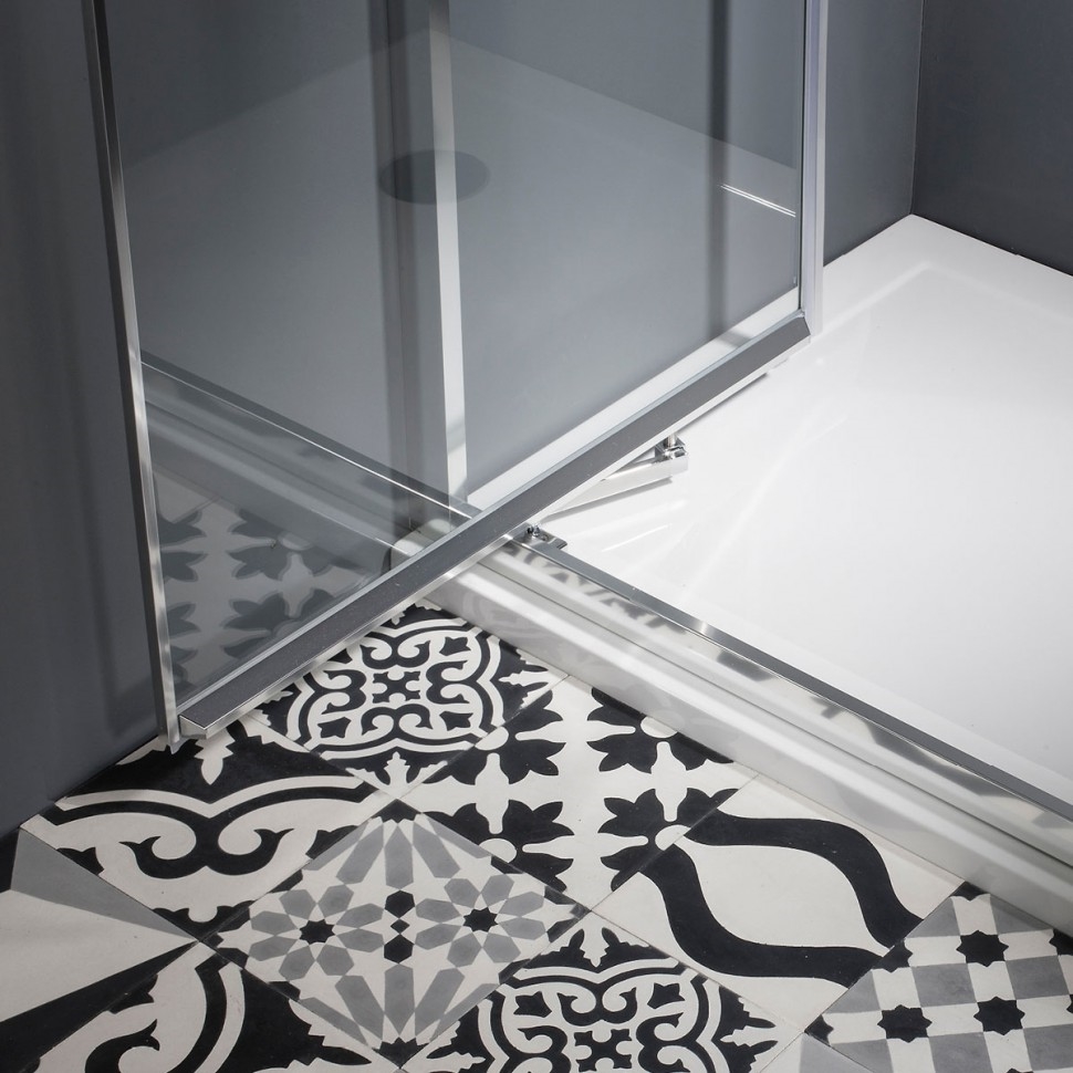 Дверь Infold 800mm c боковым экраном 1000mm Britton Burlington EIDSC0800, ESPSC1000  - Вид №2