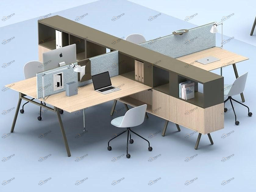 Archiutti Несколько рабочих станций со встроенной полкой Lay sun-id-1476552