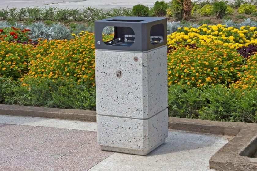 ENCHO ENCHEV - ETE Бетонный мусорный бак с крышкой для улицы  182  - Вид №6