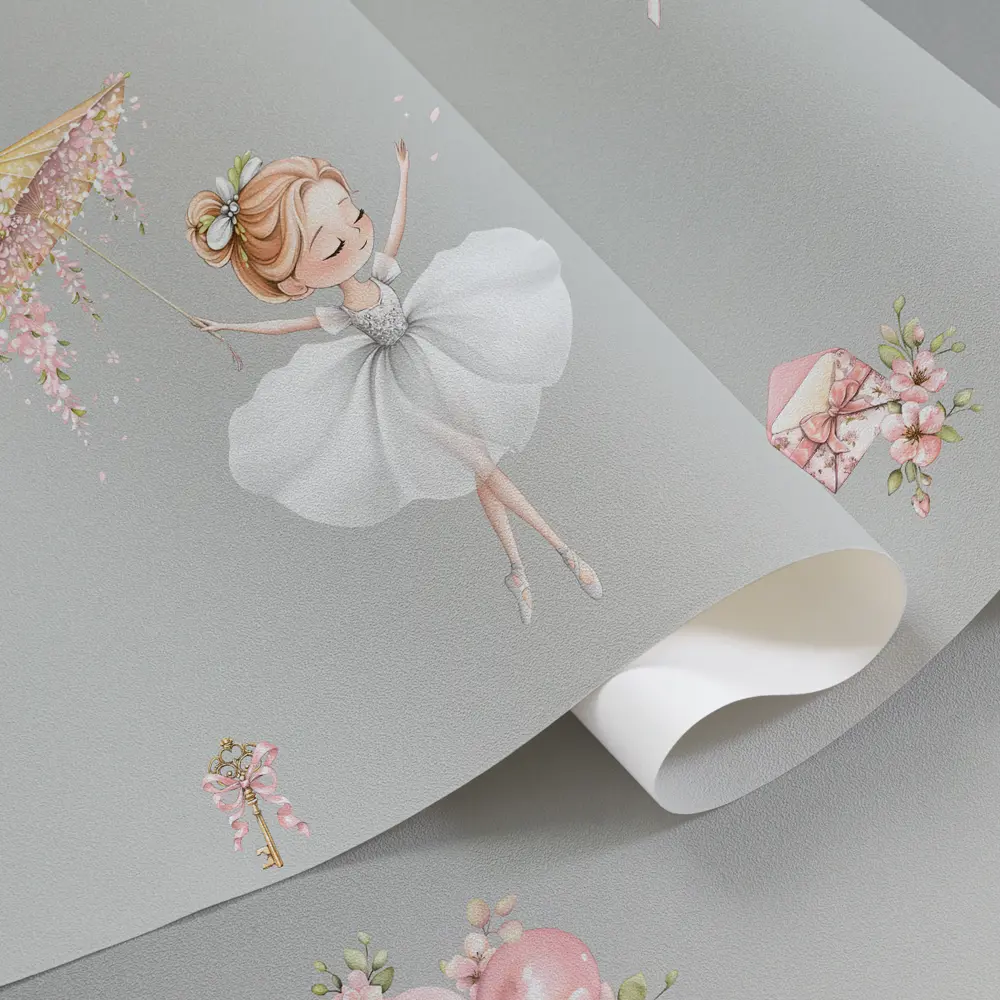Обои флизелиновые Артекс Балерины серые 1.06 м 11498-02 STLM-2112578 - Вид №3