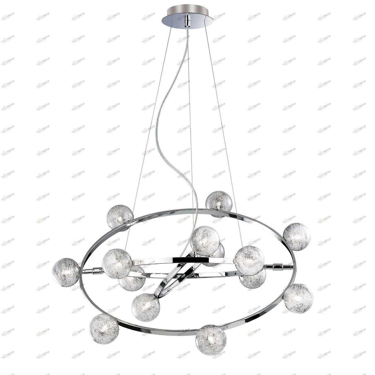 Подвесная люстра Ideal Lux Orbital SP14 IDEAL LUX ДИЗАЙНЕРСКИЕ, ORBITAL 057397 Хром 