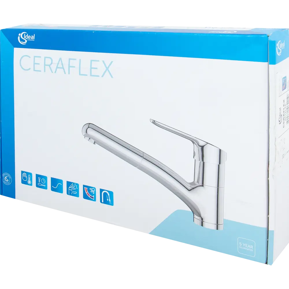 Смеситель для кухни Ideal Standard Ceraflex с выдвижным изливом 16.4 см цвет хром 82126198 STLM-2106281 - Вид №6