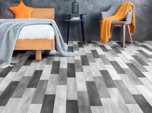 Нескользящий виниловый пол с эффектом дерева