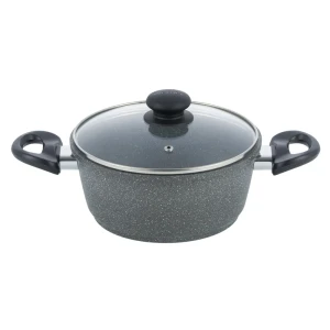 Кастрюля 2 л Werner Letizia 51677 алюминий стеклянная крышка цвет черный