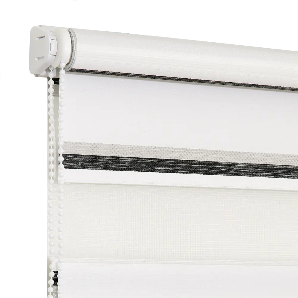 Штора рулонная день-ночь Лечче 160x175 см серо-молочная MIAMOZA STLM-2051394 - Вид №1