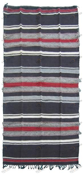 AFOLKI Прямоугольный шерстяной коврик в современном стиле в полоску Kilim Ta523be