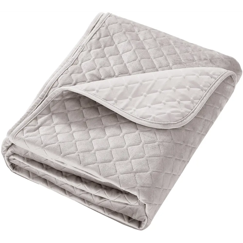 Покрывало Velvet 200x220 см полиэстер цвет бежевый Santreyd STLM-2061864