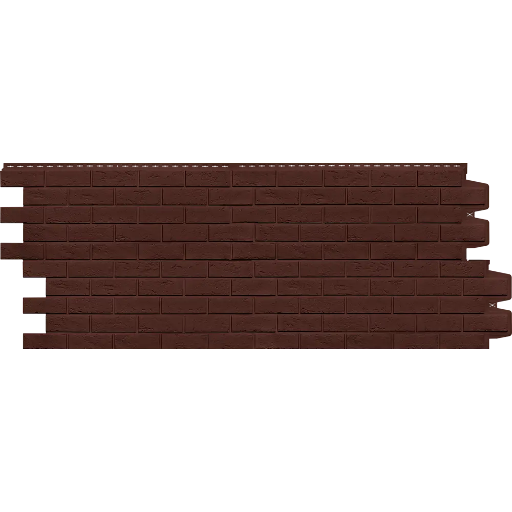Фасадная панель Grand Line 418x1109 мм кирпич коричневый 0.39 м² STLM-2005984 - Вид №1