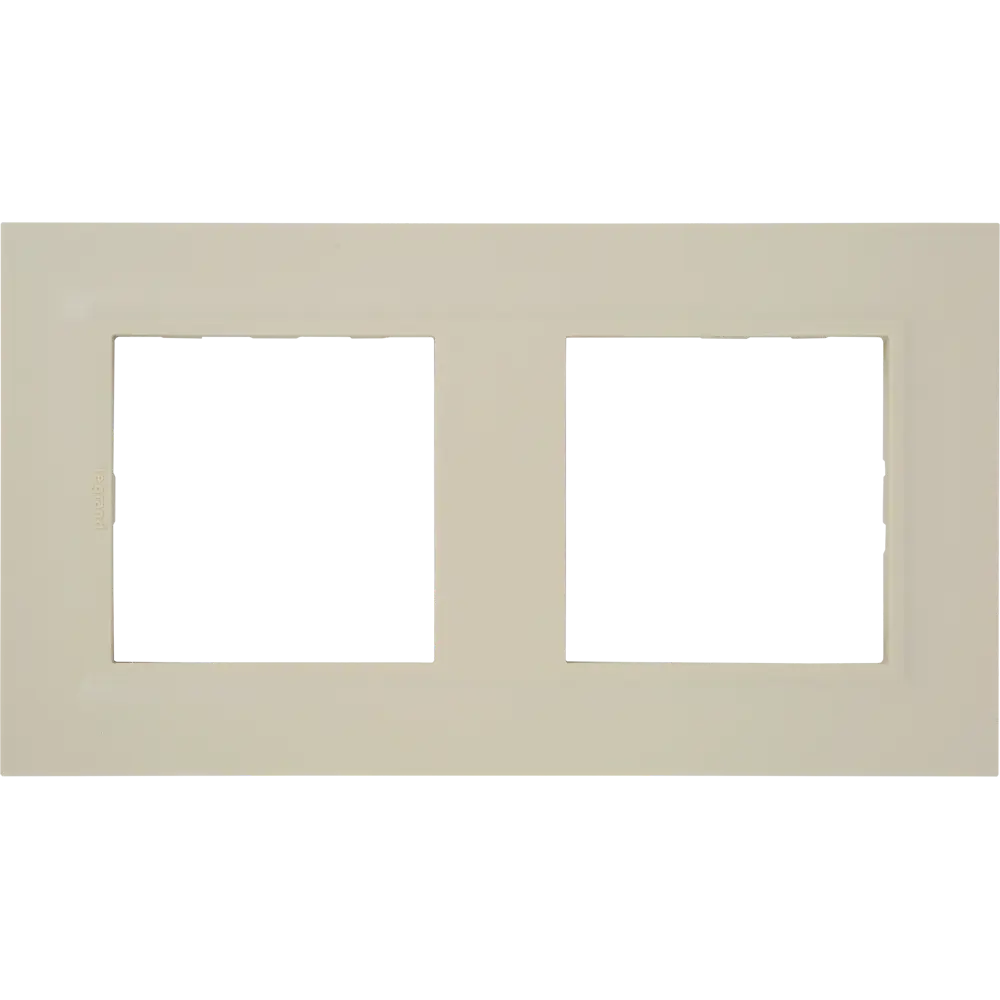Рамка для розеток и выключателей Legrand Structura 2 поста цвет слоновая кость STLM-2117042