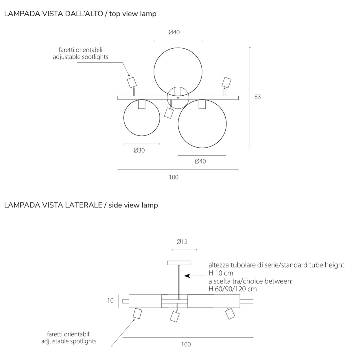 Окрашенный металлический настенный / потолочный светильник RIFLESSI Led Loop ARCH-00024261 - Вид №5