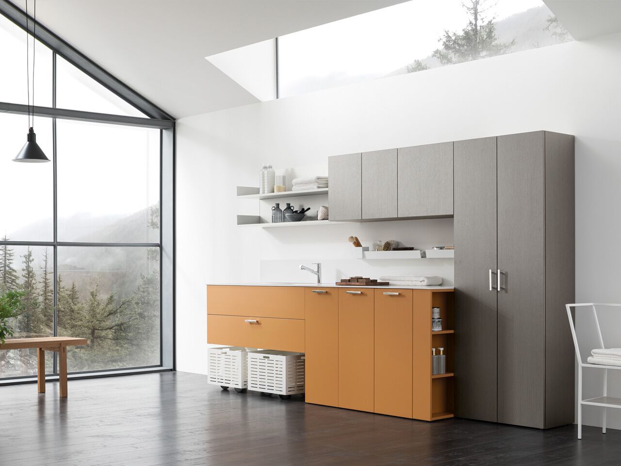 Деревянный шкаф для белья ARCOM I_WASH ARCH-00093157