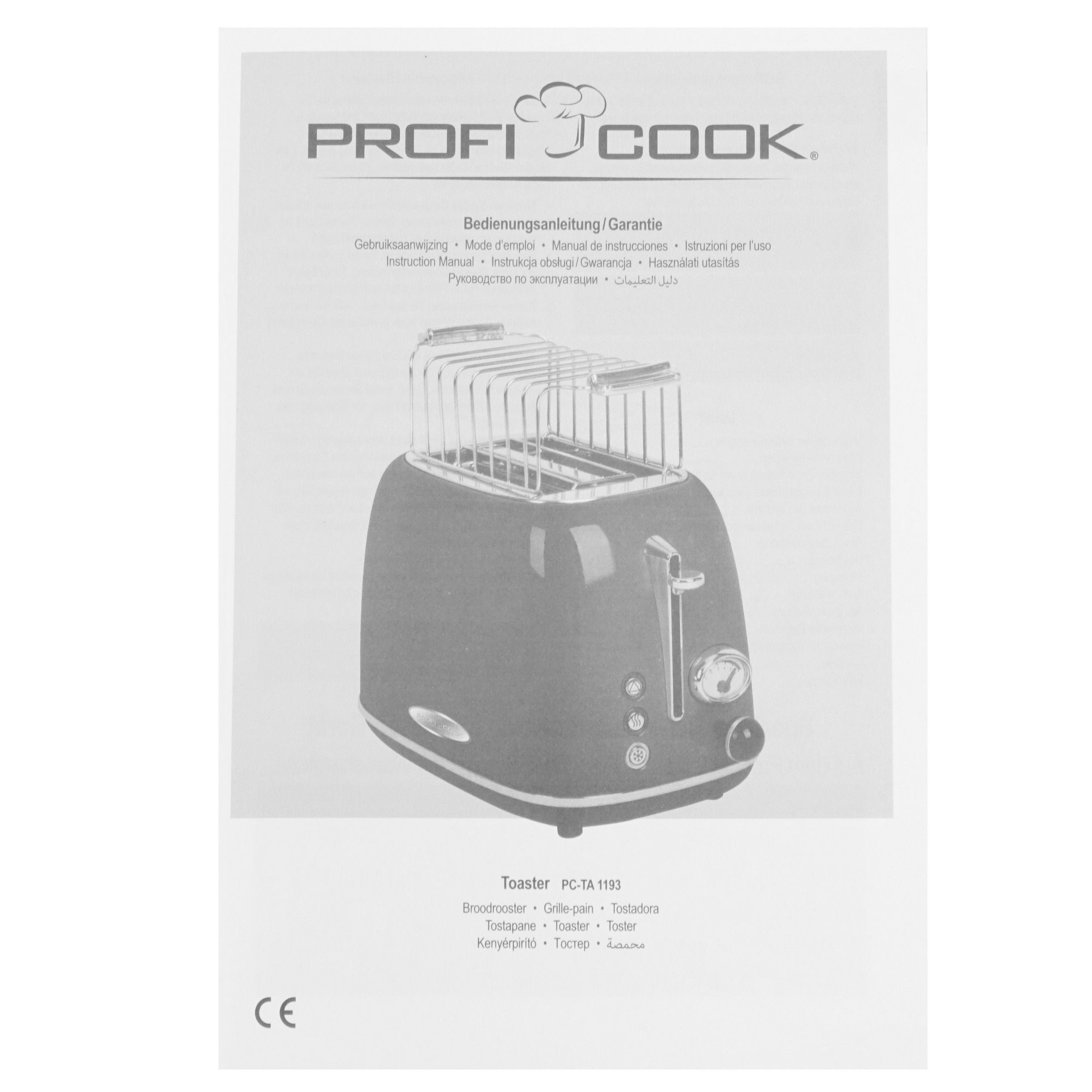 8194248 Тостер ProfiCook PC-TA 1193 красный STDN-0128844 - Вид №6