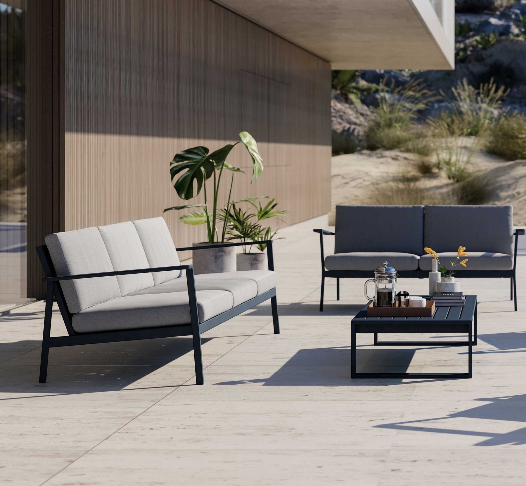 Прямоугольный алюминиевый журнальный столик с порошковым покрытием Case Eos ARCH-00101381 - Вид №13