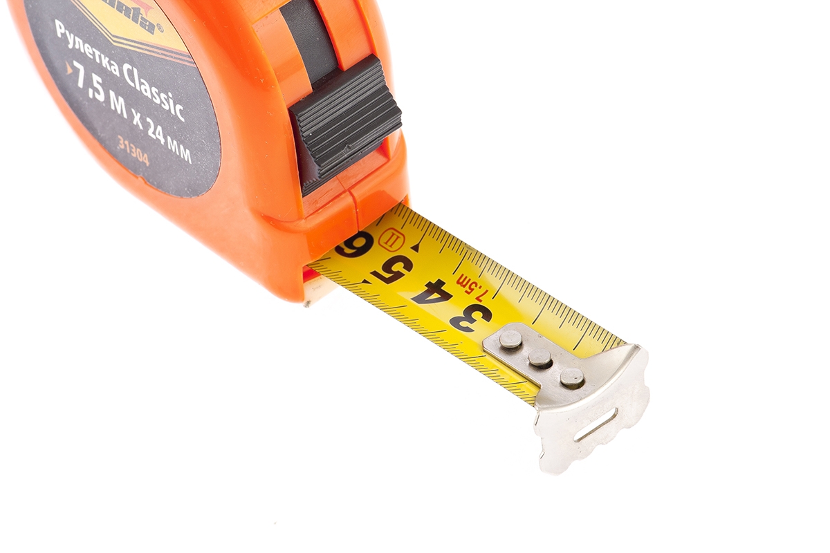 Рулетка Classic 7,5мх24мм пластиковый корпус Sparta 8198 - Вид №2