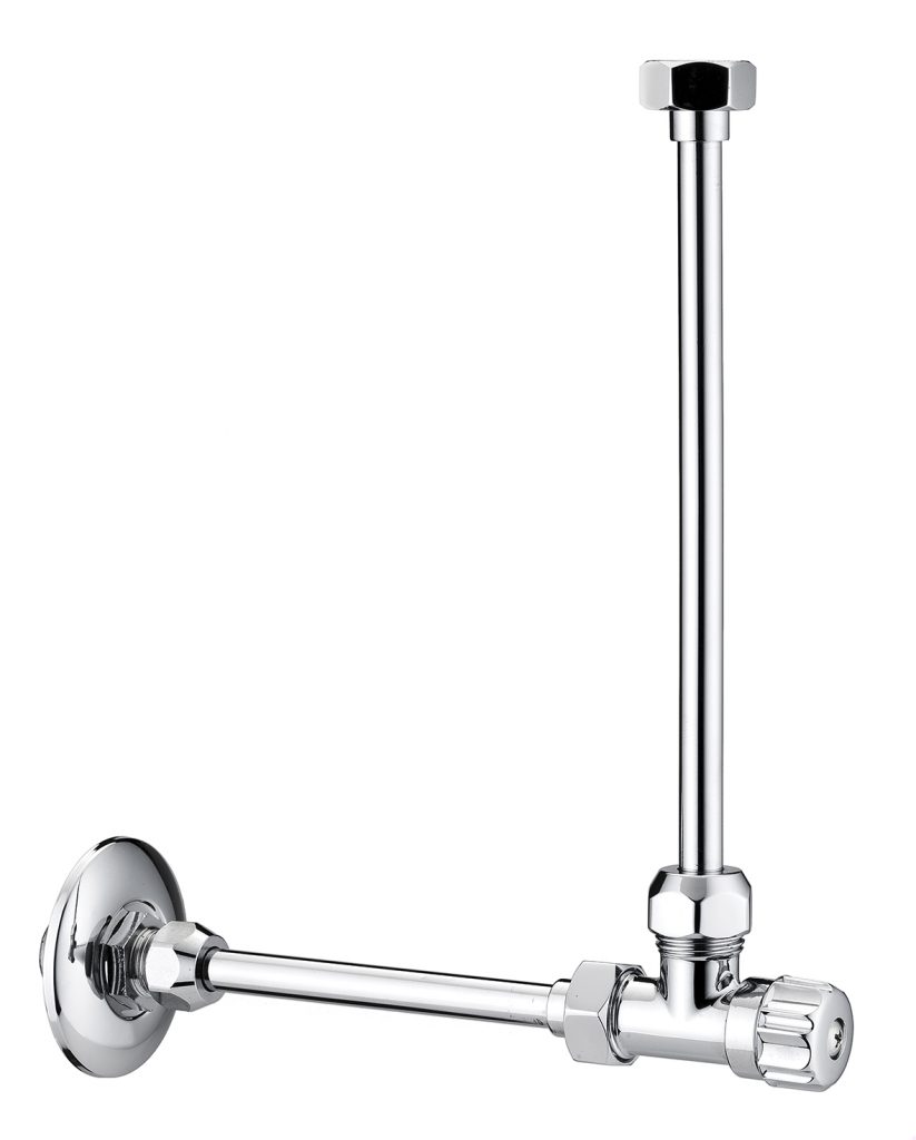 41 Пара запорных клапанов с регулируемым углом под мойкой. Bongio 