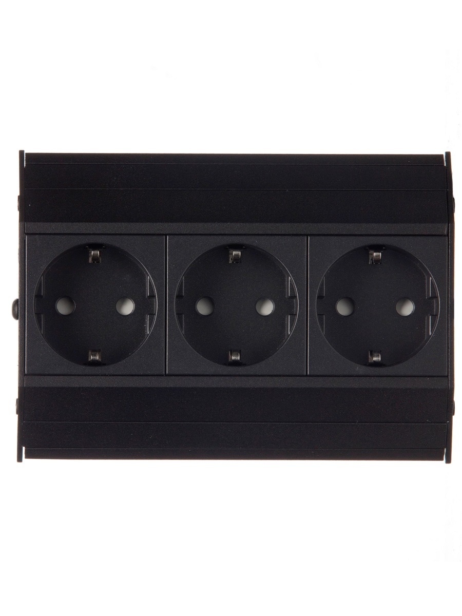 Блок электрических розеток Aspect 12094 Black NAVAKO 