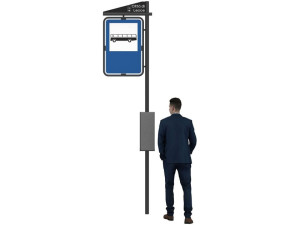 Стальной дорожный знак