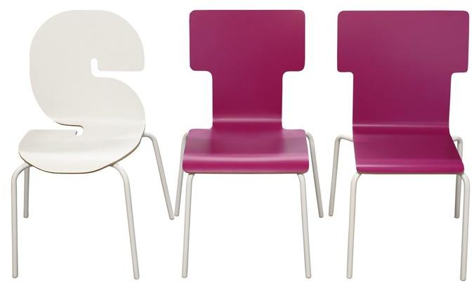 TABISSO Штабелируемый стул из Formica © Typographia kids sun-id-1354072 - Вид №4